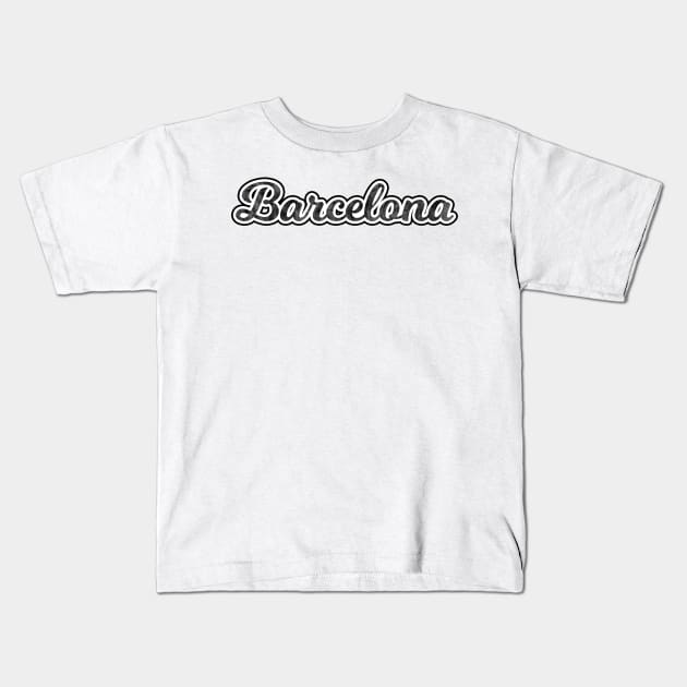 Barcelona Kids T-Shirt by Kelly Louise Art